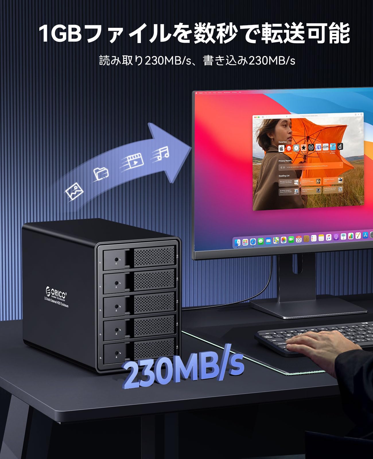 Amazon.co.jp: [RAID機能装備] ORICO 3.5インチ ハードディスクケース